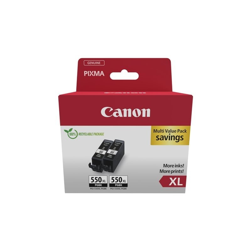CANON PGI-550XL Ink Cartridge Twinpack Blistered