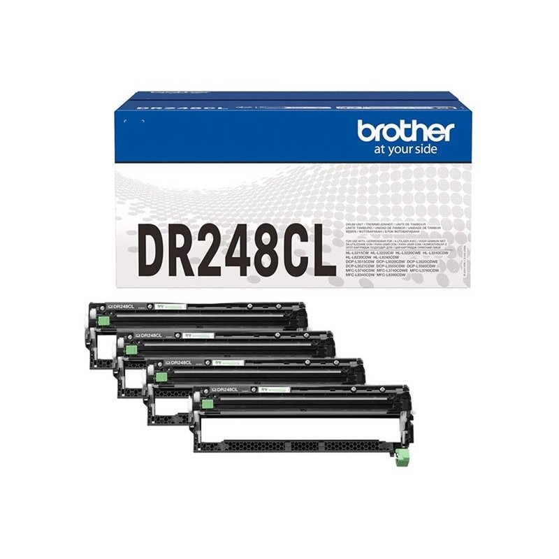 BROTHER DR248CL DRUM PACK FOR FCL 1x BK/C/M/Y Prints 15.000 pages BROTHER DR248CL DRUM PACK FOR FCL 1x BK/C/M/Y Prints 15.000 pages