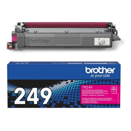 BROTHER TN-249M Magenta Toner Cartridge Prints 4.000 pages BROTHER TN-249M Magenta Toner Cartridge Prints 4.000 pages