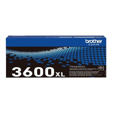 BROTHER TN-3600XL Black Toner Cartridge Prints 6.000 pages BROTHER TN-3600XL Black Toner Cartridge Prints 6.000 pages