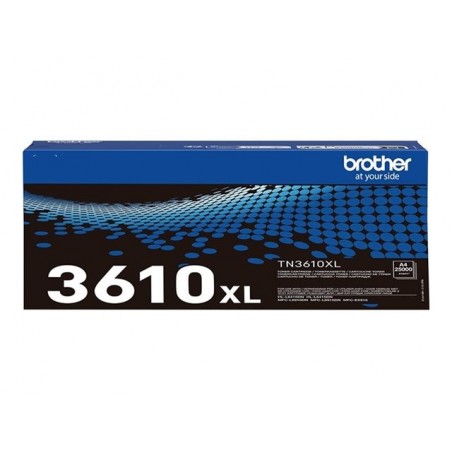BROTHER TN-3610XL Ultra High Yield Black Toner Cartridge Prints 25.000 pages BROTHER TN-3610XL Ultra High Yield Black Toner Cartridge Prints 25.000 pages