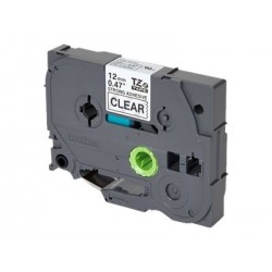 BROTHER TZES131 Taśma Brother 12mm BLACK ON CLEAR ADHESIVE TAPE