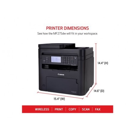 CANON LASER MFP MONO MF275dw 29ppm BUNDLE CANON LASER MFP MONO MF275dw 29ppm BUNDLE