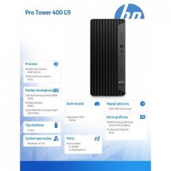 Desktop 400MT G9 i5-12500 512/16/DVD/W11P 6A837EA Desktop 400MT G9 i5-12500 512/16/DVD/W11P 6A837EA