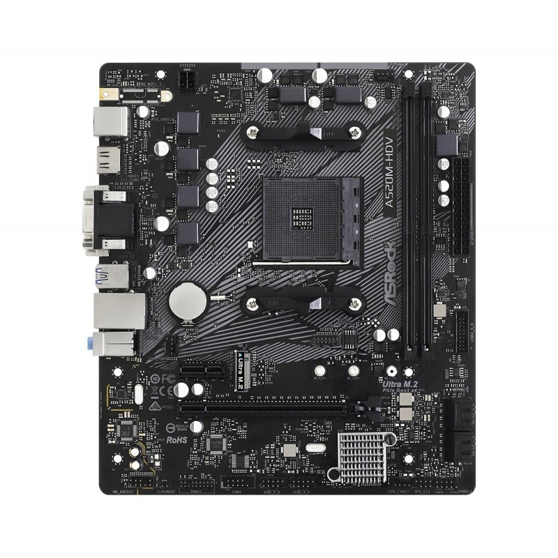 Płyta główna A520M-HDV AM4 2DDR4 HDMI/DVI/VGA M.2 mATX  Płyta główna A520M-HDV AM4 2DDR4 HDMI/DVI/VGA M.2 mATX