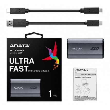 Dysk SSD External SE880 1TB USB3.2A/C Gen2x2 Dysk SSD External SE880 1TB USB3.2A/C Gen2x2