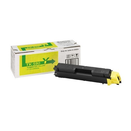 Kyocera Toner TK-580Y Yellow 2,8K 1T02KTANL0 Kyocera Toner TK-580Y Yellow 2,8K 1T02KTANL0
