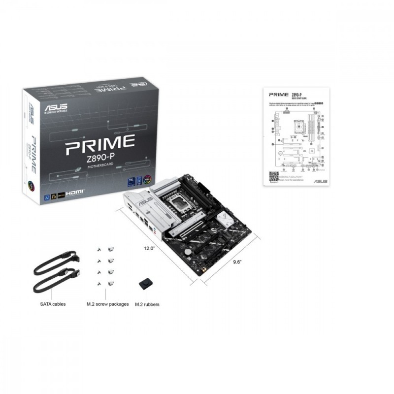 Płyta główna PRIME Z890-P s1851 4DDR 5 DP/HDMI/DP/TB4 ATX /90MB1I50-M0EAY0  Płyta główna PRIME Z890-P s1851 4DDR 5 DP/HDMI/DP/TB4 ATX /90MB1I50-M0EAY0