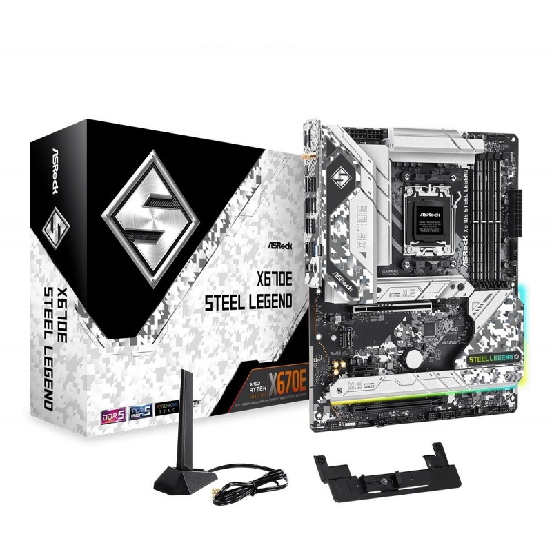 Płyta główna X670E STEEL LEGEND AM5 4DDR5 HDMI/DP M.2  EATX 