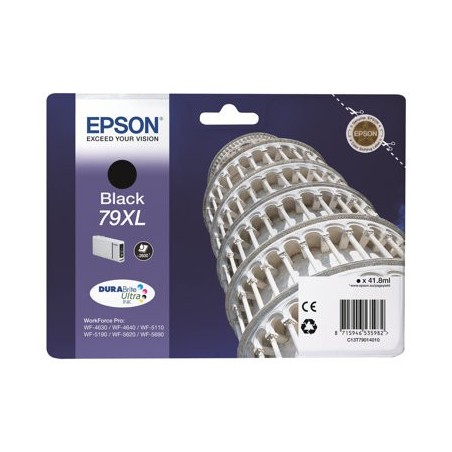 EPSON C13T79014010 Tusz Epson T7901 black 42 ml WF-5110DW/WF-5190DW/WF-5620DWF/WF-5690DWF EPSON C13T79014010 Tusz Epson T7901 black 42 ml WF-5110DW/WF-5190DW/WF-5620DWF/WF-5690DWF
