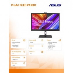 Monitor 31,5 cali PA32DC