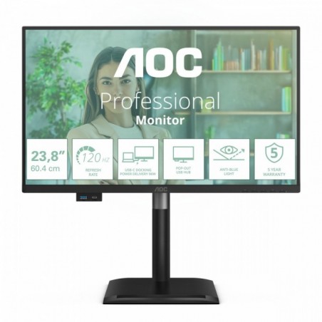 Monitor 24P4CV 23.8 cala IPS 120Hz HDMI DP RJ45 USB-C Pivot Głośniki 