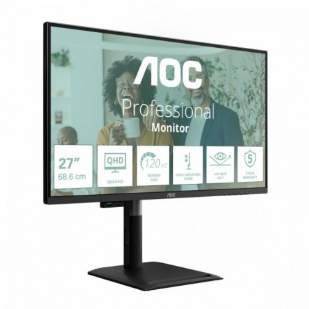 Monitor Q27P4CV 27 cali IPS 120 Hz HDMI DP RJ45 USB-C Pivot Głośniki 