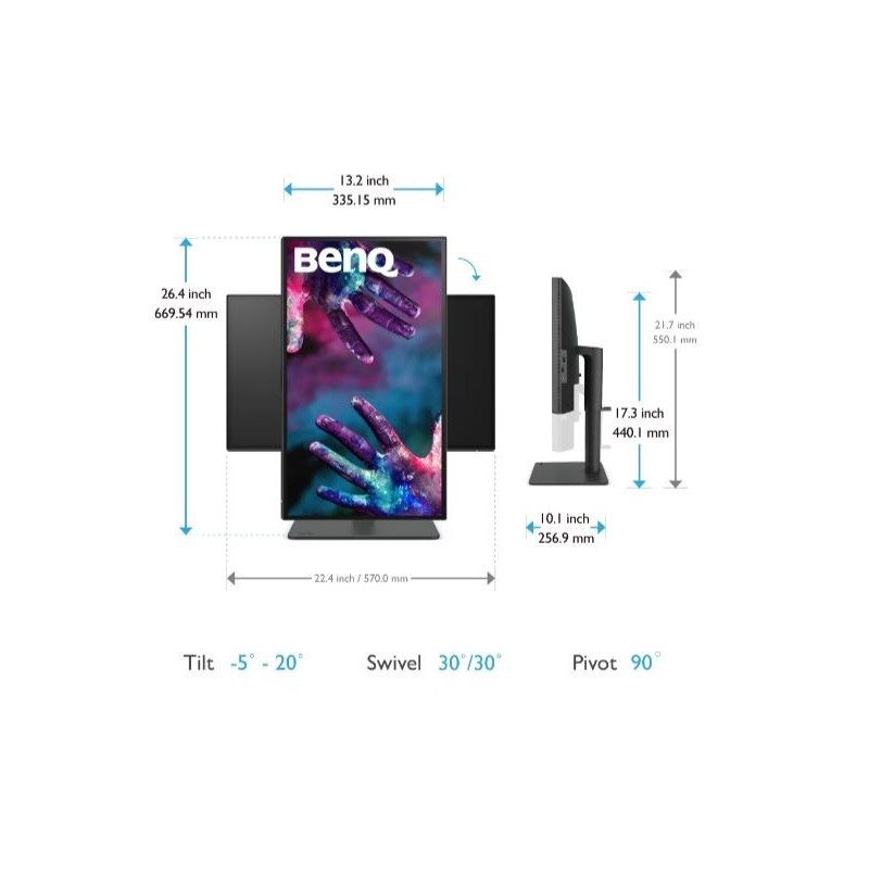 Monitor 25 cali PD2506Q QHD 5ms/2K/IPS/GL/HDMI 