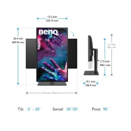 Monitor 25 cali PD2506Q QHD 5ms/2K/IPS/GL/HDMI Monitor 25 cali PD2506Q QHD 5ms/2K/IPS/GL/HDMI