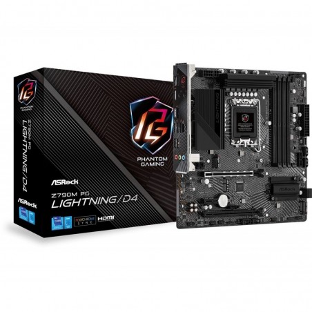 Płyta główna Z790M PG Lightning/D4 S1700 4DDR4 HDMI M2 mATX Płyta główna Z790M PG Lightning/D4 S1700 4DDR4 HDMI M2 mATX