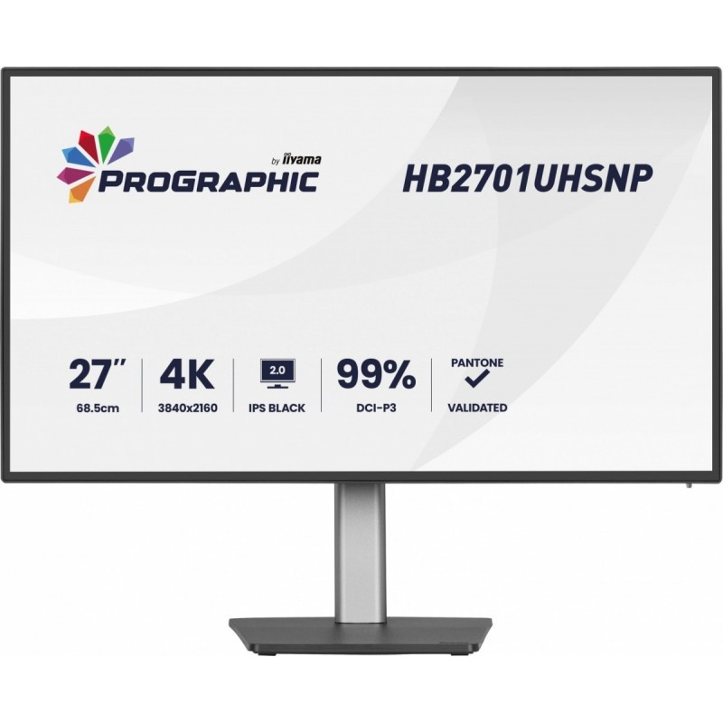 Monitor 27 cali ProGraphic HB2701UHSNP-B1 4K,IPS BLACK 2.0,450cd,VESA USB-c dock(PD:96W),HDMI,DP,DAISY/CHAIN,4xUSB,RJ45,3000:1,s