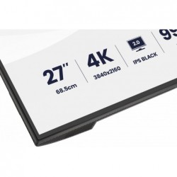 Monitor 27 cali ProGraphic HB2701UHSNP-B1 4K,IPS BLACK 2.0,450cd,VESA USB-c dock(PD:96W),HDMI,DP,DAISY/CHAIN,4xUSB,RJ45,3000:1,s
