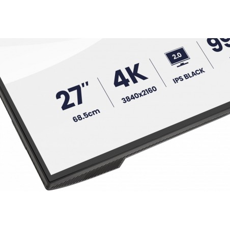 Monitor 27 cali ProGraphic HB2701UHSNP-B1 4K,IPS BLACK 2.0,450cd,VESA USB-c dock(PD:96W),HDMI,DP,DAISY/CHAIN,4xUSB,RJ45,3000:1,s