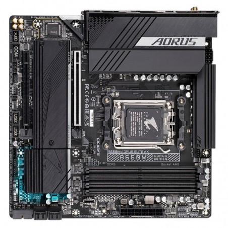 Płyta główna B650M AORUS ELITE AX AM5 4DDR5 HDMI/DP mATX Płyta główna B650M AORUS ELITE AX AM5 4DDR5 HDMI/DP mATX