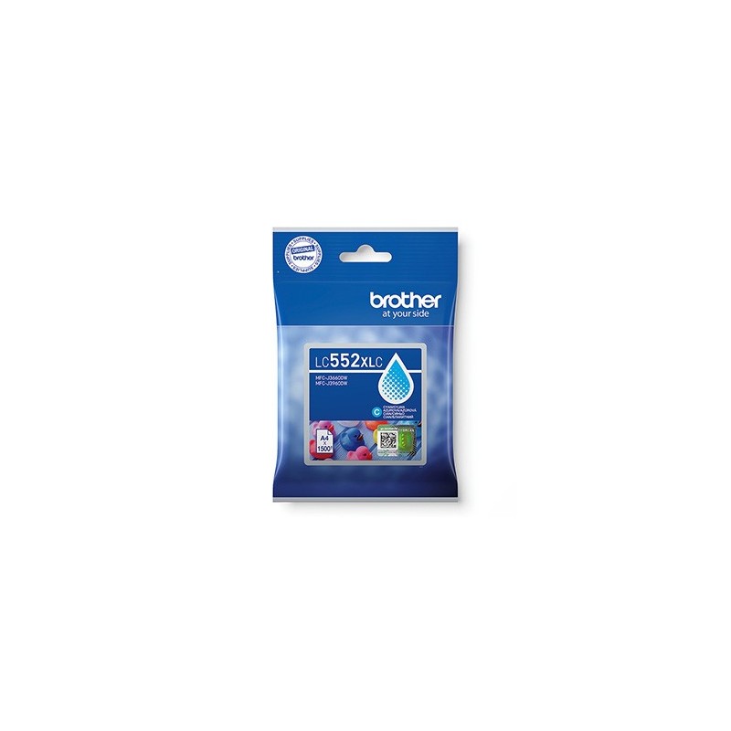 Brother oryginalny ink / tusz LC552XLC, cyan, 1500s