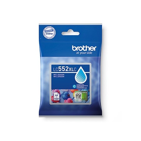 Brother oryginalny ink / tusz LC552XLC, cyan, 1500s