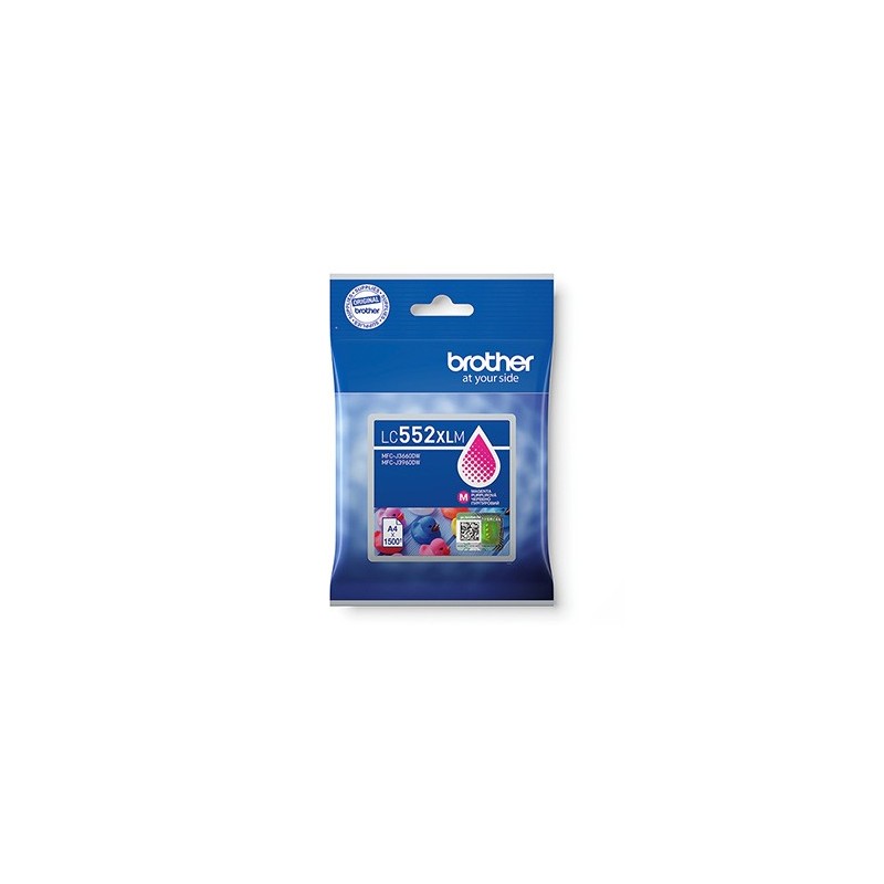 Brother oryginalny ink / tusz LC552XLM, magenta, 1500s Brother oryginalny ink / tusz LC552XLM, magenta, 1500s