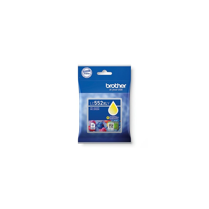 Brother oryginalny ink / tusz LC552XLY, yellow, 1500s