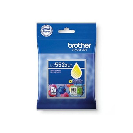 Brother oryginalny ink / tusz LC552XLY, yellow, 1500s