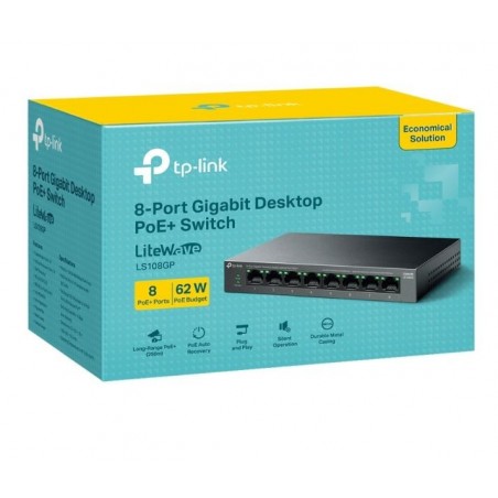 Przełącznik LS108GP 8xGE PoE+ Przełącznik LS108GP 8xGE PoE+