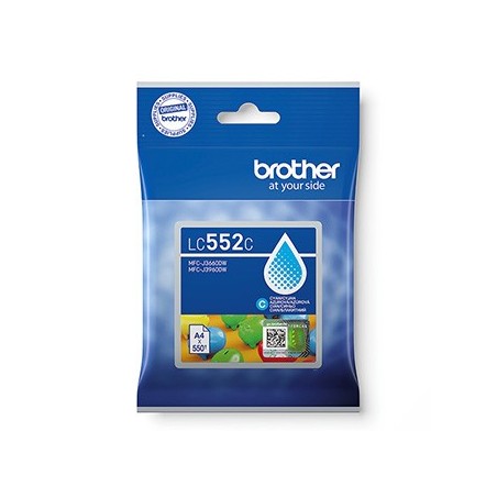 Brother oryginalny ink / tusz LC552C, cyan, 550s