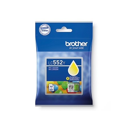 Brother oryginalny ink / tusz LC552Y, yellow, 550s Brother oryginalny ink / tusz LC552Y, yellow, 550s
