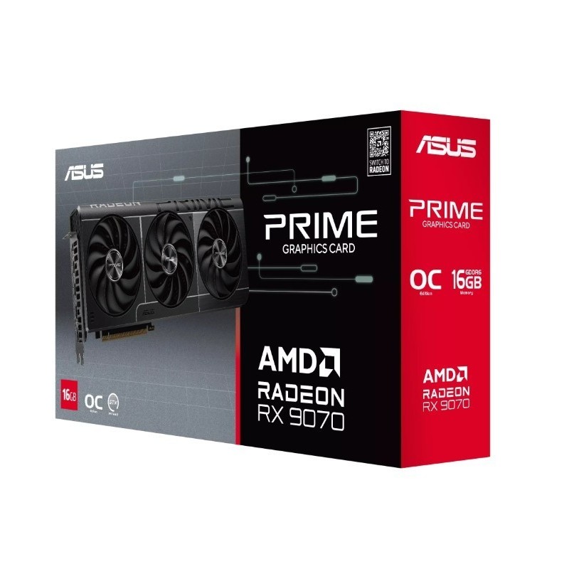 Karta graficzna RX 9070 PRIME EVO OC 16 GB GDDR6 256bit DP/HDMI Karta graficzna RX 9070 PRIME EVO OC 16 GB GDDR6 256bit DP/HDMI