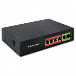 Przełącznik sieciowy SWITCH FAST Ethernet PoE | 4x RJ45 | 2x RJ45 Uplink | 65W | 10/100Mb/s