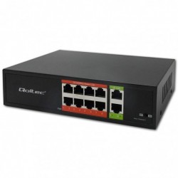 Przełącznik sieciowy SWITCH FAST Ethernet PoE | 8x RJ45 |  2x RJ45 Uplink | 120W | 10/100 Mb/s 