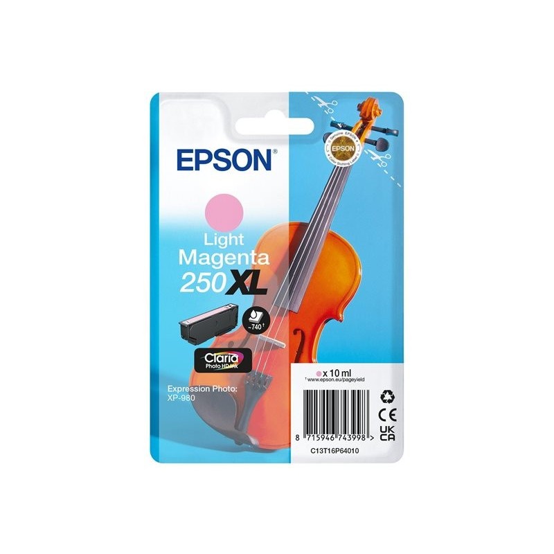 EPSON Singlepack Light Magenta 250XL ink