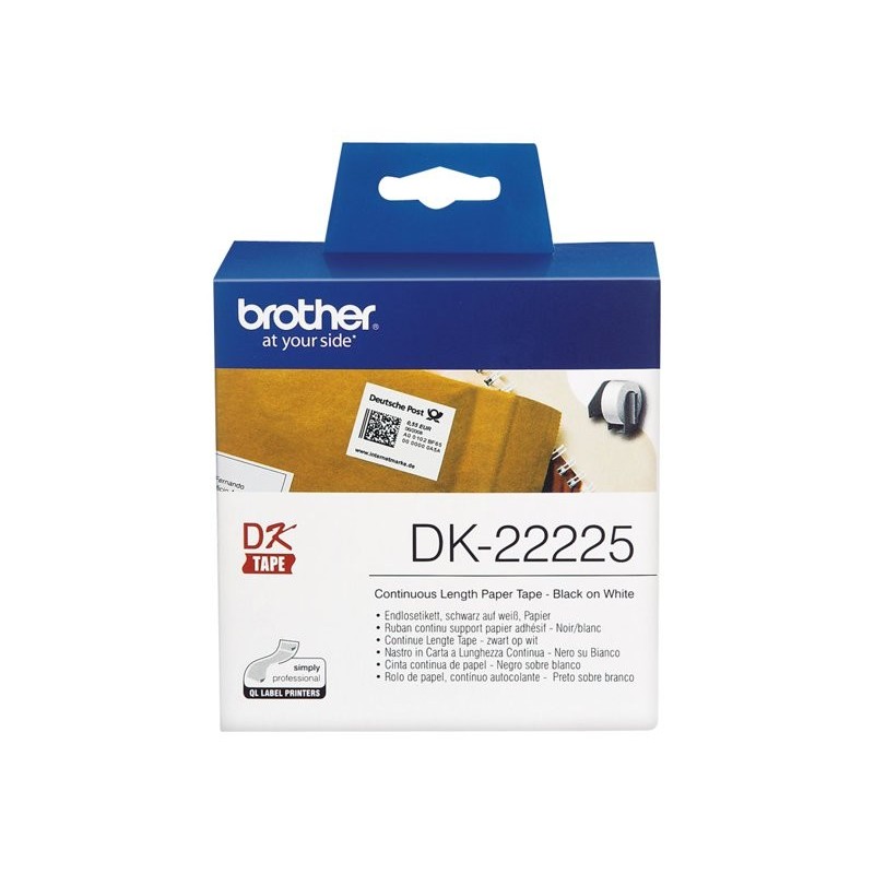 BROTHER DK22225 Taśma Brother Continuous Paper Tape 38mm x 30.48m BROTHER DK22225 Taśma Brother Continuous Paper Tape 38mm x 30.48m