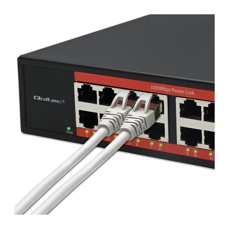 Przełącznik sieciowy SWITCH Gigabit Ethernet PoE | 16x RJ45 | 2x SFP | 1000 Mb/s Przełącznik sieciowy SWITCH Gigabit Ethernet PoE | 16x RJ45 | 2x SFP | 1000 Mb/s