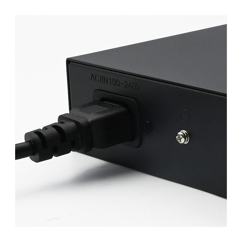 Przełącznik sieciowy SWITCH Gigabit Ethernet PoE | 16x RJ45 | 2x SFP | 1000 Mb/s Przełącznik sieciowy SWITCH Gigabit Ethernet PoE | 16x RJ45 | 2x SFP | 1000 Mb/s