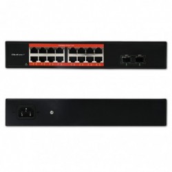 Przełącznik sieciowy SWITCH Gigabit Ethernet PoE | 16x RJ45 | 2x SFP | 1000 Mb/s Przełącznik sieciowy SWITCH Gigabit Ethernet PoE | 16x RJ45 | 2x SFP | 1000 Mb/s