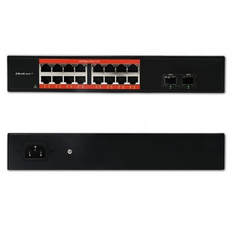 Przełącznik sieciowy SWITCH Gigabit Ethernet PoE | 16x RJ45 | 2x SFP | 1000 Mb/s Przełącznik sieciowy SWITCH Gigabit Ethernet PoE | 16x RJ45 | 2x SFP | 1000 Mb/s