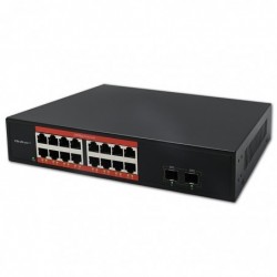 Przełącznik sieciowy SWITCH Gigabit Ethernet PoE | 16x RJ45 | 2x SFP | 1000 Mb/s Przełącznik sieciowy SWITCH Gigabit Ethernet PoE | 16x RJ45 | 2x SFP | 1000 Mb/s