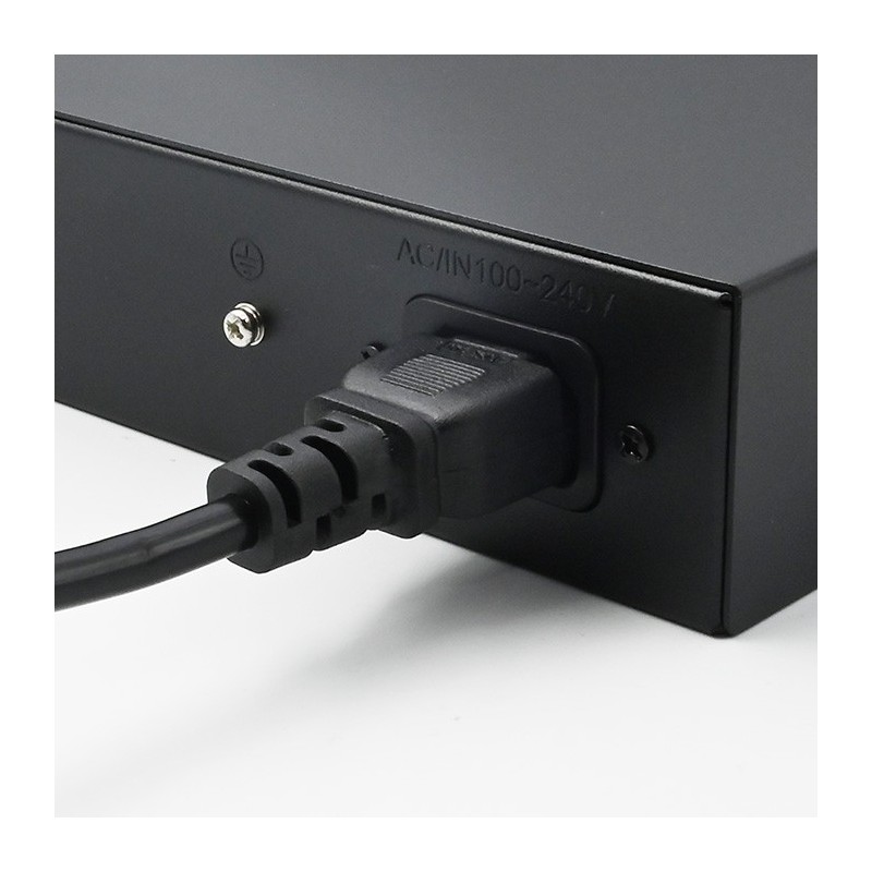 Przełącznik sieciowy SWITCH Gigabit Ethernet PoE | 24x RJ45 | 2x SFP | 1000 Mb/s 