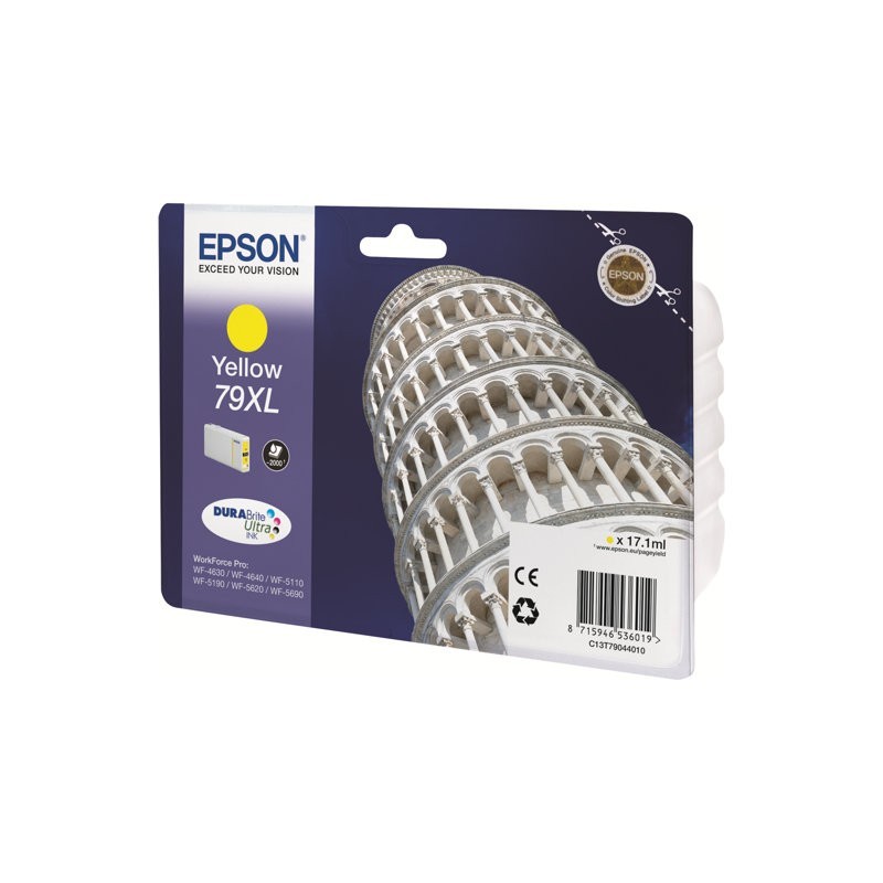 EPSON C13T79044010 Tusz Epson yellow T7904 17 ml WF-5110DW/WF-5190DW/WF-5620DWF/WF-5690DWF
