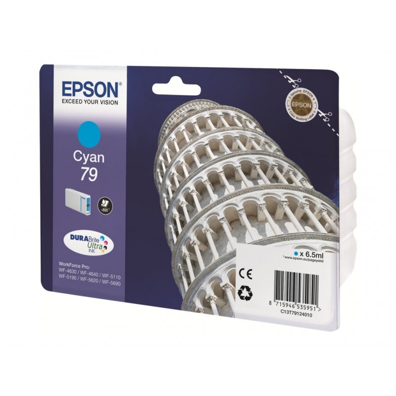 EPSON C13T79124010 Tusz Epson cyan T7912 7 ml WF-5110DW/WF-5190DW/WF-5620DWF/WF-5690DWF
