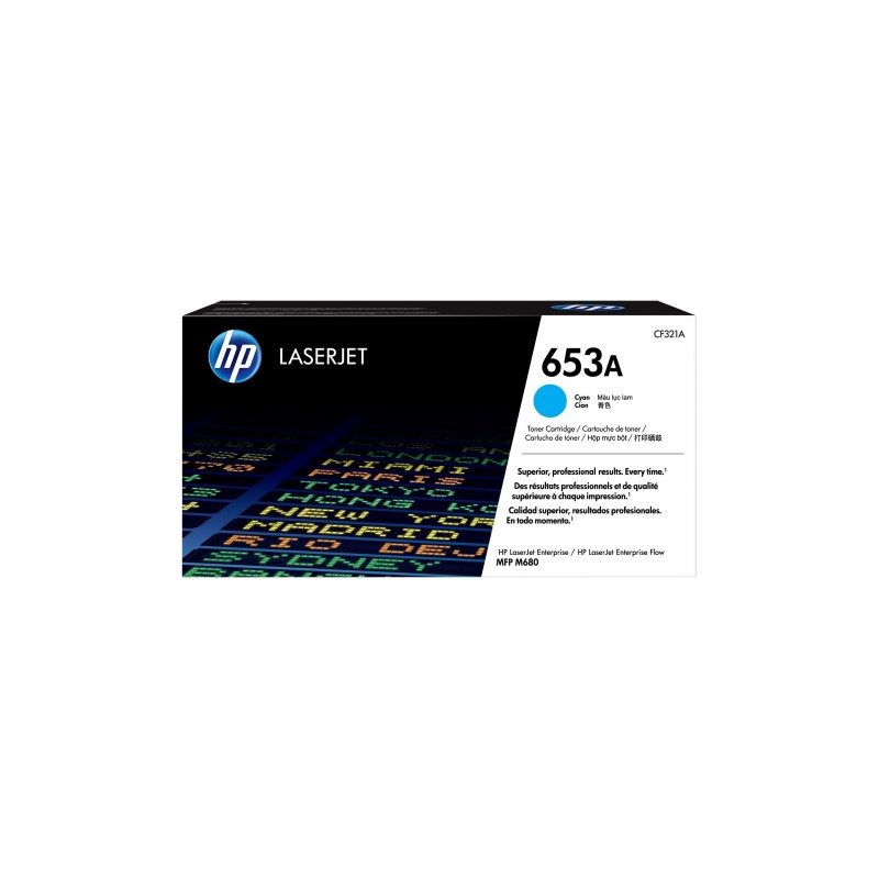 HP 653A Cyan Toner Color LaserJet Enterprise MFP M680 16500 pages