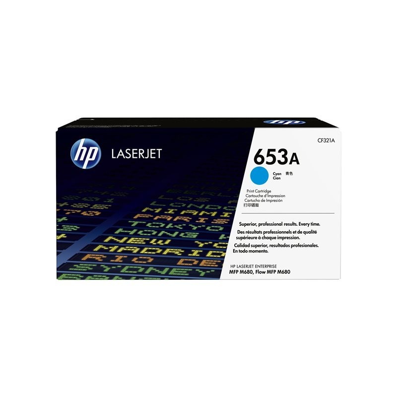 HP 653A Cyan Toner Color LaserJet Enterprise MFP M680 16500 pages