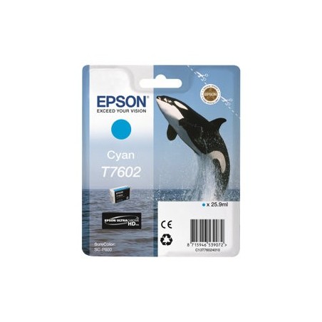 EPSON C13T76024010 Tusz Epson Singlepack cyan SureColor SC-P600
