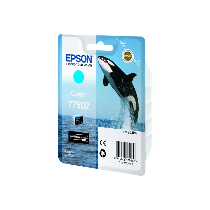 EPSON C13T76024010 Tusz Epson Singlepack cyan SureColor SC-P600