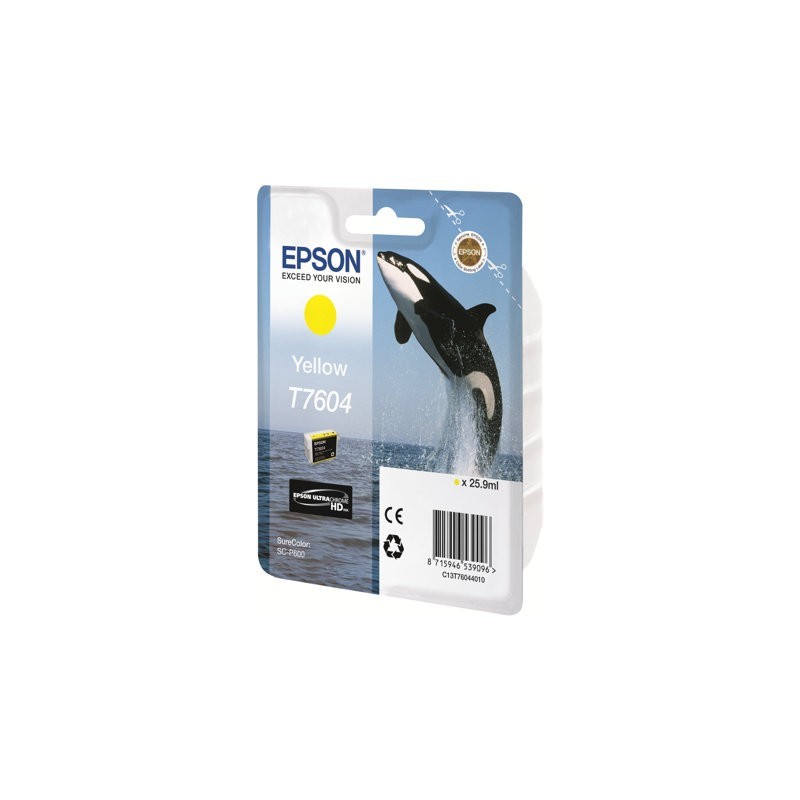 EPSON C13T76044010 Tusz Epson Singlepack yellow SureColor SC-P600 EPSON C13T76044010 Tusz Epson Singlepack yellow SureColor SC-P600